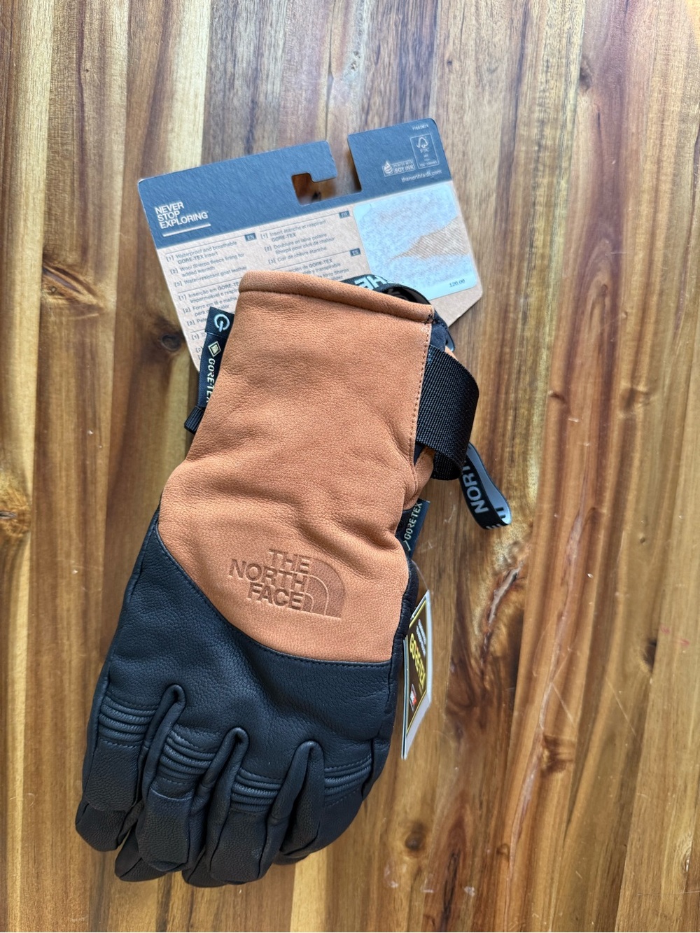 The North Face IL Solo GTX Etip Glove — Black & Brown - Picture 4 of 8